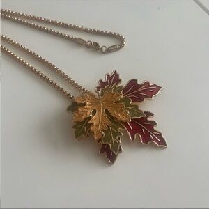 Canadian maple leaf necklace